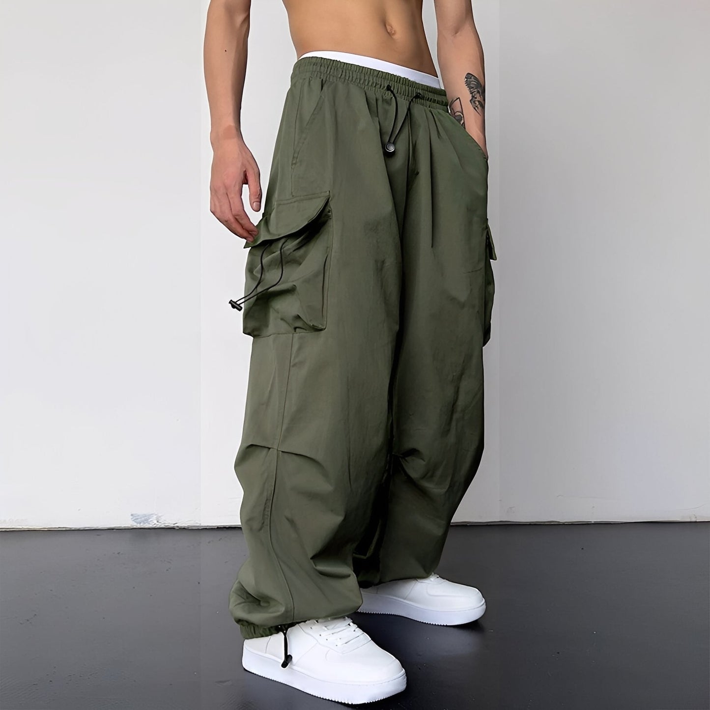 Kaleb – Modern Baggy Cargo Pants for Men